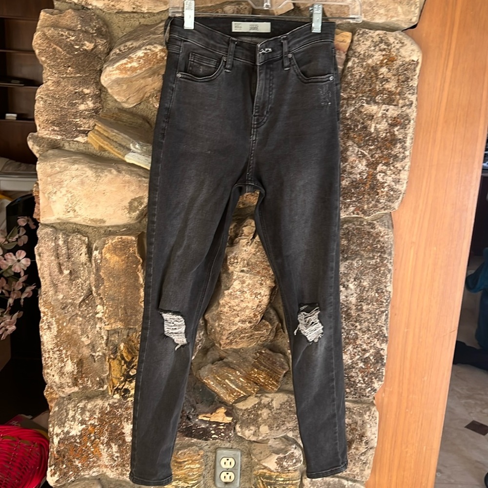 Topshop Moto Wash Jaime Denim Women's